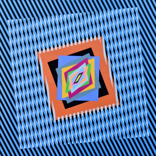 The emotion on the color in op art