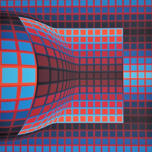 SOLD - Optical Cube 1975 by Victor Vasarely